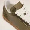 Adidași din piele de vacă verde