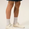 Adidași moi din piele de vacă albă
