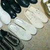 Adidași moi din nailon alb