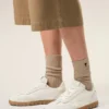 Adidași Step din piele de vacă albă