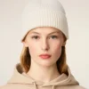 Ami de Coeur Beanie din lână albă Ami de Coeur Beanie din lână albă