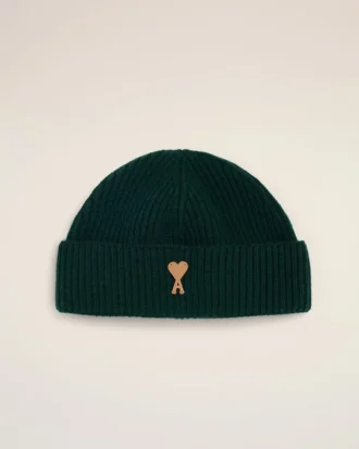 Ami de Coeur Beanie din lână verde