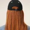 Ami de Coeur Cap din bumbac negru cu broderie