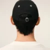 Ami de Coeur Cap din bumbac negru cu broderie