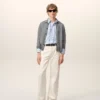 Ami de Coeur Cardigan cu guler de cămașă din lână gri Ami de Coeur Cardigan cu guler de cămașă din lână gri
