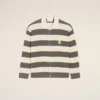 Ami de Coeur Cardigan din bumbac alb și maro
