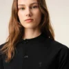Ami de Coeur Cardigan din lână neagră, cu mâneci scurte
