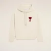 Ami de Coeur Hoodie din bumbac alb