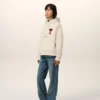 Ami de Coeur Hoodie din bumbac alb