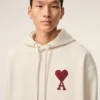 Ami de Coeur Hoodie din bumbac alb