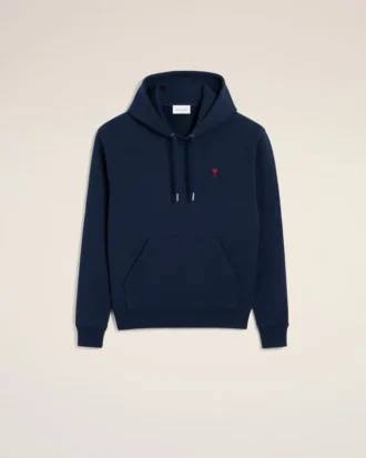 Ami de Coeur Hoodie din bumbac albastru și roșu