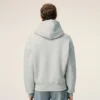 Ami de Coeur Hoodie din bumbac gri cu imprimeu în relief Ami de Coeur Hoodie din bumbac gri cu imprimeu în relief