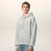 Ami de Coeur Hoodie din bumbac gri cu imprimeu în relief Ami de Coeur Hoodie din bumbac gri cu imprimeu în relief