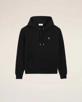 Ami de Coeur Hoodie din bumbac negru