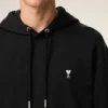 Ami de Coeur Hoodie din bumbac negru
