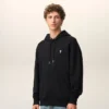 Ami de Coeur Hoodie din bumbac negru