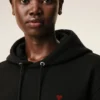 Ami de Coeur Hoodie negru din bumbac Ami de Coeur Hoodie negru din bumbac