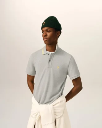 Ami de Coeur Polo din bumbac gri