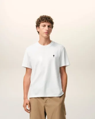 Ami de Coeur T-Shirt din bumbac alb