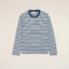 Ami de Coeur T-Shirt din bumbac albastru, cu mâneci lungi Ami de Coeur T-Shirt din bumbac albastru, cu mâneci lungi