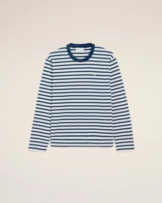 Ami de Coeur T-Shirt din bumbac albastru, cu mâneci lungi