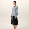 Ami de Coeur T-Shirt din bumbac albastru, cu mâneci lungi Ami de Coeur T-Shirt din bumbac albastru, cu mâneci lungi