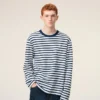 Ami de Coeur T-Shirt din bumbac albastru, cu mâneci lungi Ami de Coeur T-Shirt din bumbac albastru, cu mâneci lungi