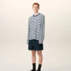 Ami de Coeur T-Shirt din bumbac albastru, cu mâneci lungi Ami de Coeur T-Shirt din bumbac albastru, cu mâneci lungi
