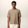 Ami de Coeur T-Shirt din bumbac bej cu relief Ami de Coeur T-Shirt din bumbac bej cu relief