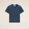 Ami de Coeur T-Shirt din bumbac cu dungi albastre Ami de Coeur T-Shirt din bumbac cu dungi albastre