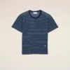Ami de Coeur T-Shirt din bumbac cu dungi albastre Ami de Coeur T-Shirt din bumbac cu dungi albastre