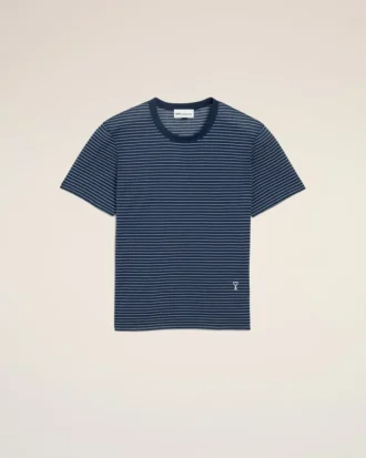 Ami de Coeur T-Shirt din bumbac cu dungi albastre