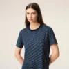 Ami de Coeur T-Shirt din bumbac cu dungi albastre Ami de Coeur T-Shirt din bumbac cu dungi albastre