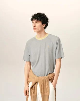 Ami de Coeur T-Shirt din bumbac gri
