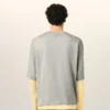 Ami de Coeur T-Shirt din bumbac gri cu efect de mâneci duble Ami de Coeur T-Shirt din bumbac gri cu efect de mâneci duble