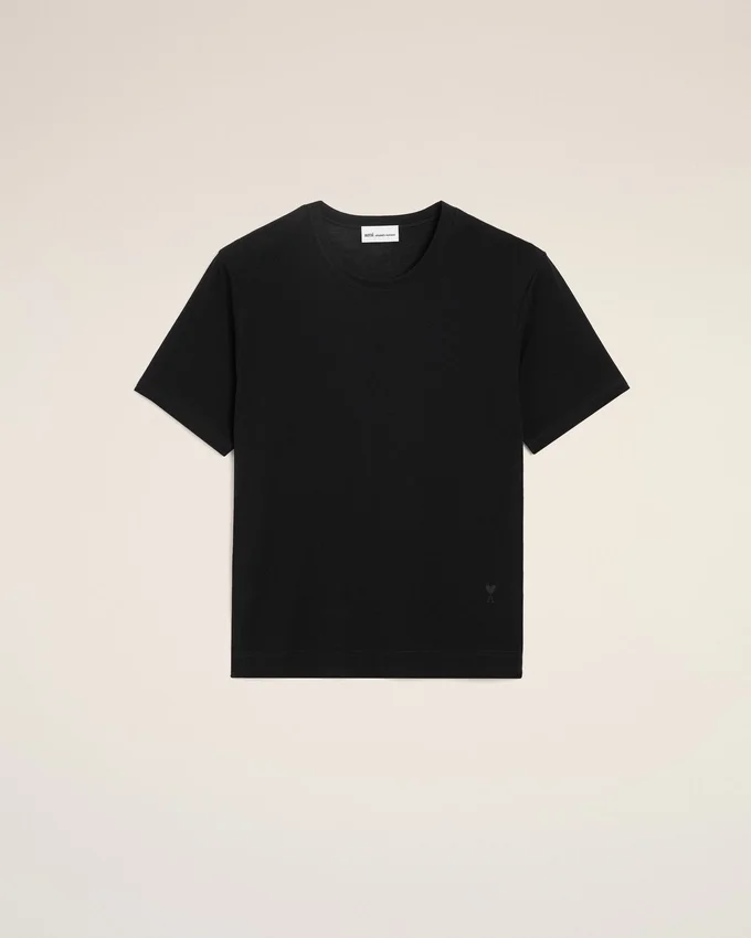 Ami de Coeur T-Shirt din bumbac negru Ami de Coeur T-Shirt din bumbac negru