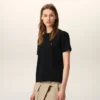 Ami de Coeur T-Shirt din bumbac organic negru