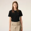 Ami de Coeur T-Shirt din bumbac organic negru