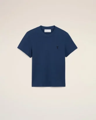 Ami de Coeur T-Shirt scurt din bumbac albastru
