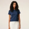 Ami de Coeur T-Shirt scurt din bumbac albastru Ami de Coeur T-Shirt scurt din bumbac albastru