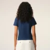 Ami de Coeur T-Shirt scurt din bumbac albastru Ami de Coeur T-Shirt scurt din bumbac albastru