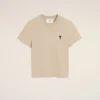 Ami de Coeur T-Shirt scurt din bumbac, bej