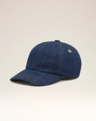 Șapcă Ami Paris cu patch lateral din denim albastru