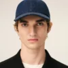 Șapcă Ami Paris cu patch lateral din denim albastru