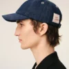 Șapcă Ami Paris cu patch lateral din denim albastru
