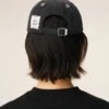 Șapcă Ami Paris din denim negru cu patch lateral