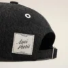 Șapcă Ami Paris din denim negru cu patch lateral