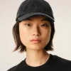 Șapcă Ami Paris din denim negru cu patch lateral