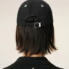 Șapcă din bumbac negru cu patch din pâslă Ami de Coeur Șapcă din bumbac negru cu patch din pâslă Ami de Coeur