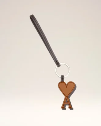 Breloc Ami de Coeur din piele maro